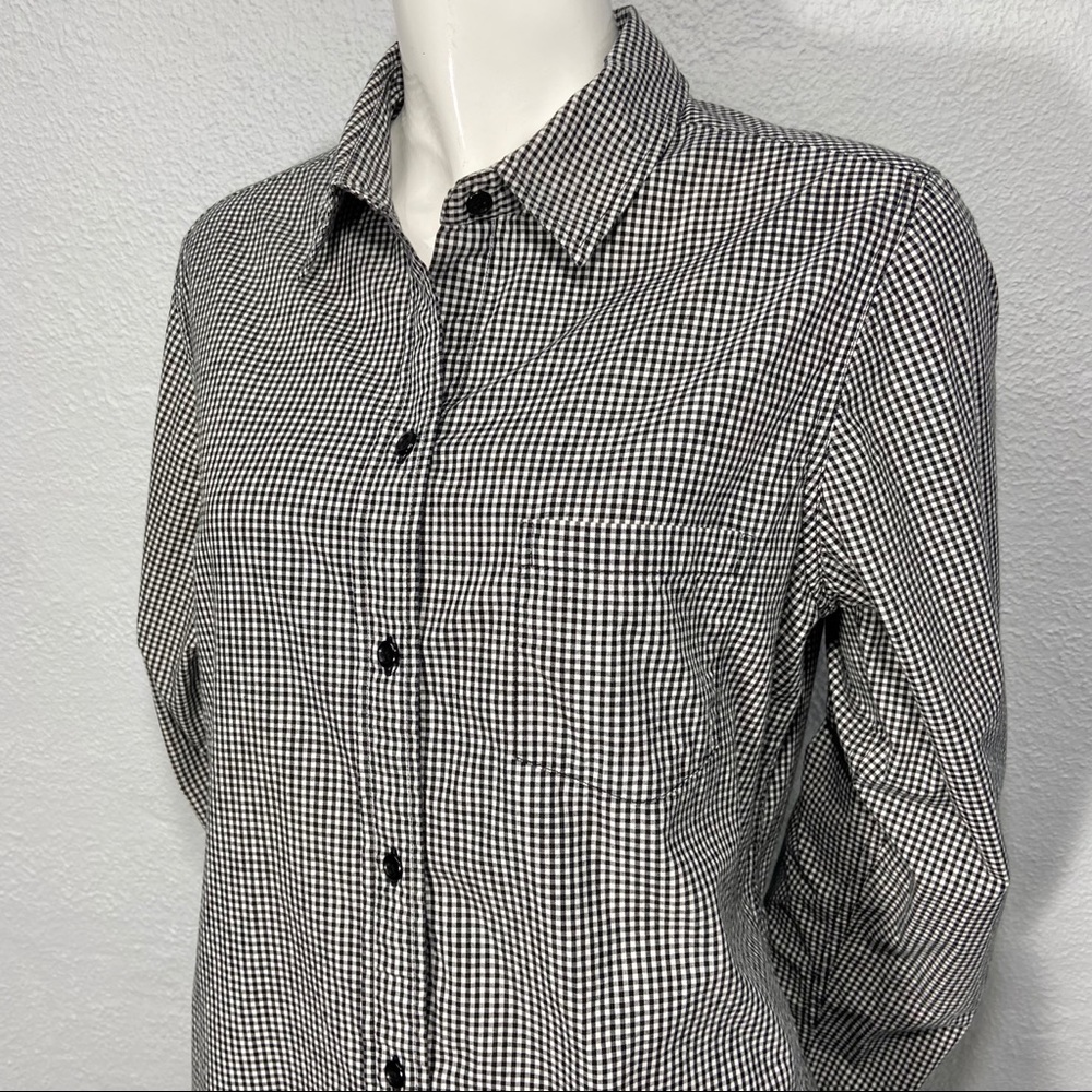 Pendleton Black White Gingham Button Down Shirt - image 2